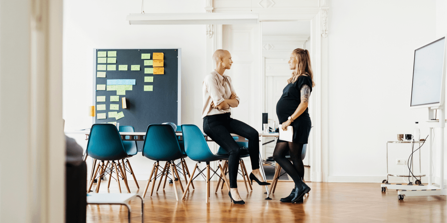 A strategy session between executives